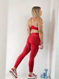 Calypso Red Butter Sculpt Leggings